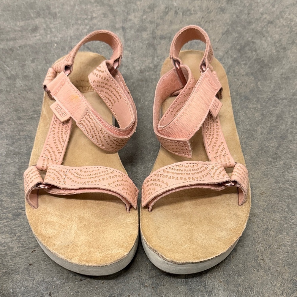 Teva Light Pink Strappy Sandals